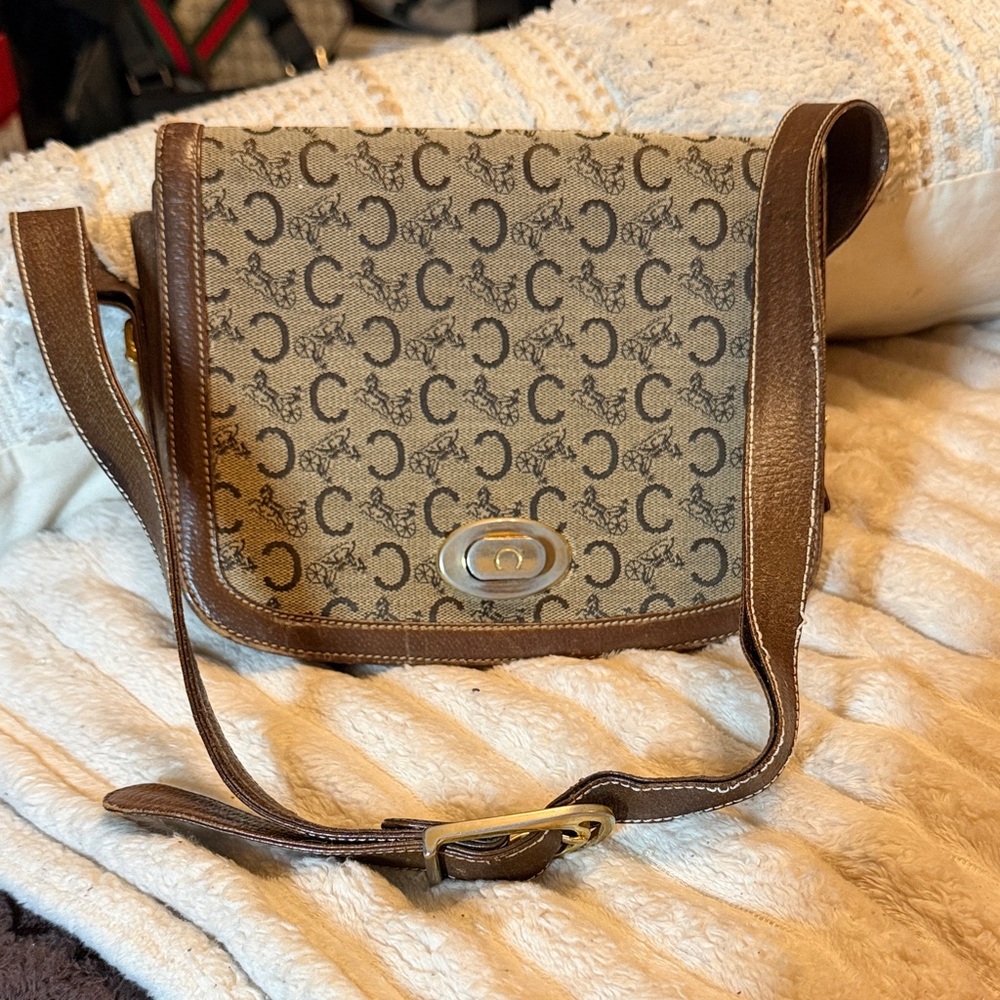 Vintage Céline Macadam Crossbody Bag | Authentic | Read Description